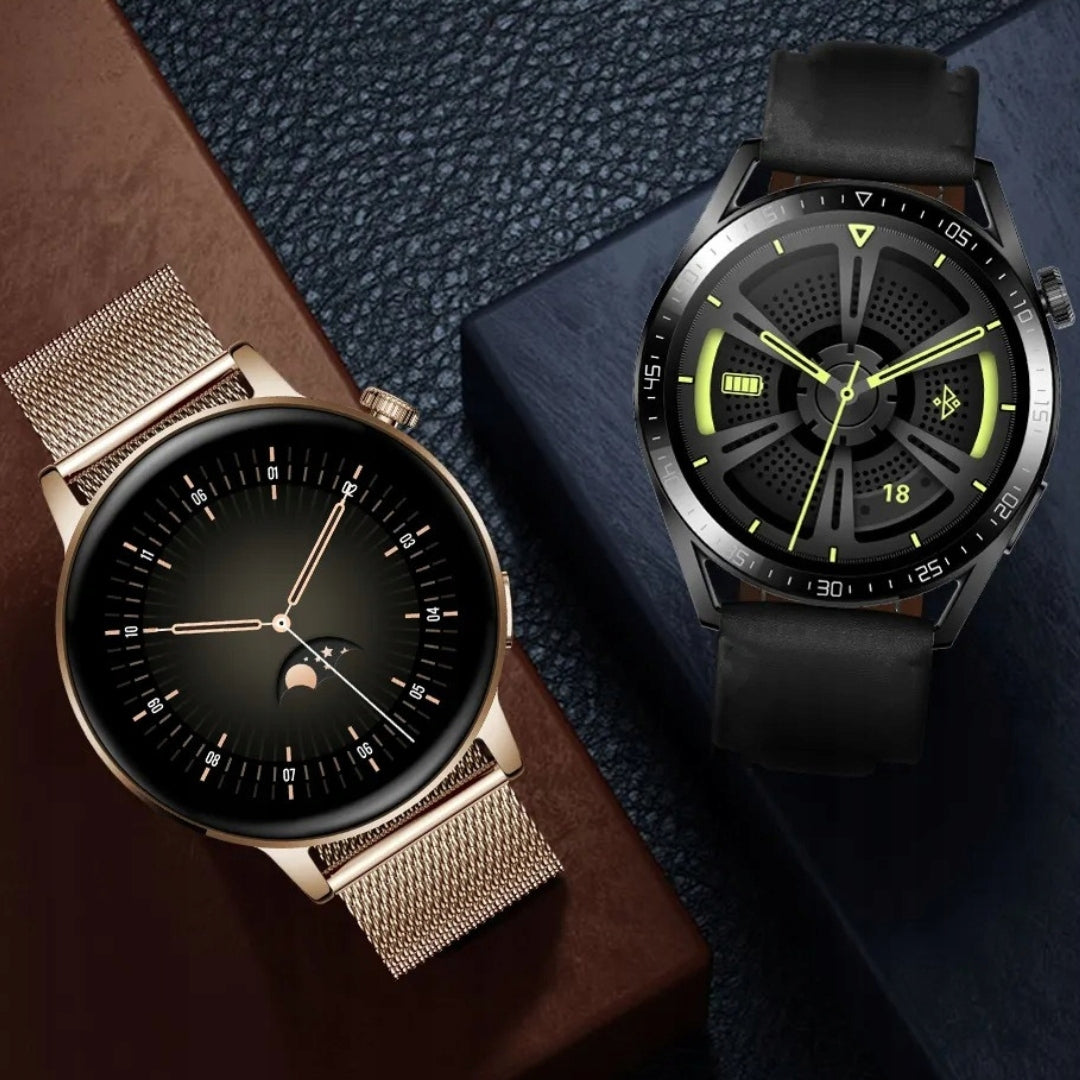 SMARTWATCH MEN'S CARDIOWATCH WATCH Polish ECG CONVERSATIONS PULSE STRIPES GLASS Packaging status original