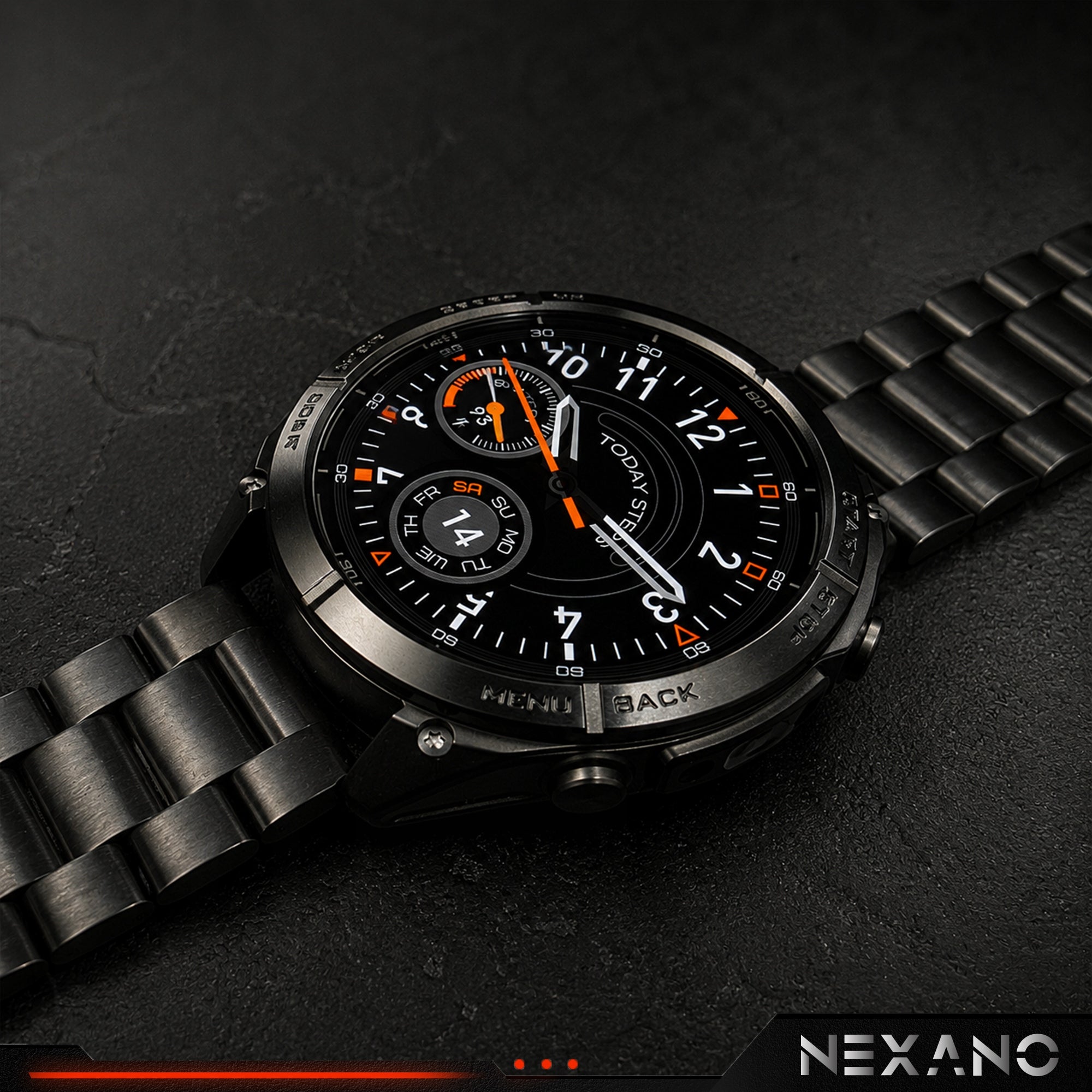 SMARTWATCH MEN'S DUAL GPS AMOLED MAP WATCH WATERPROOF IP69K ASSISTANT AI Manufacturer code NEXANO VECTORI AMOLED SPORT DUAL GPS