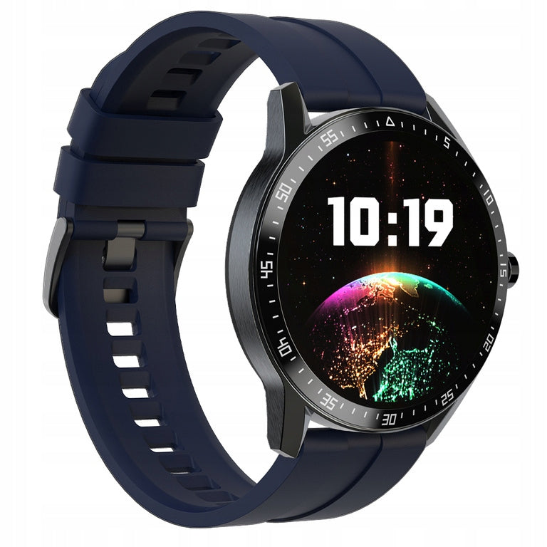 SMARTWATCH MEN'S G. Rossi SW018-5 black/blue OWN DIALS + ENGRAVING Packaging status original