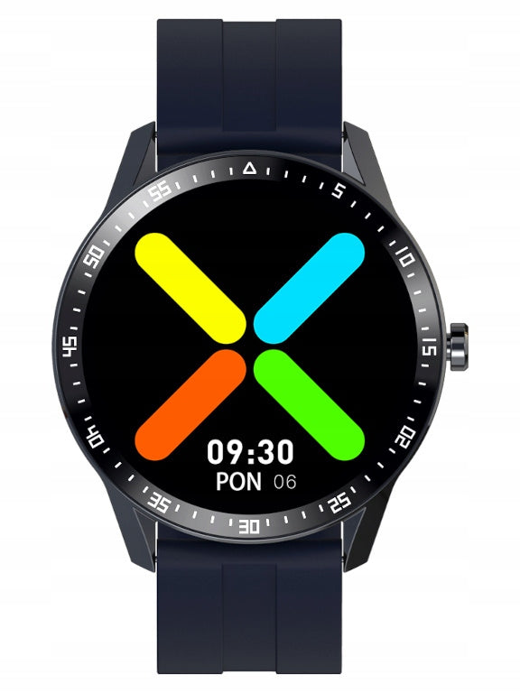 SMARTWATCH MEN'S G. Rossi SW018-5 black/blue OWN DIALS + ENGRAVING