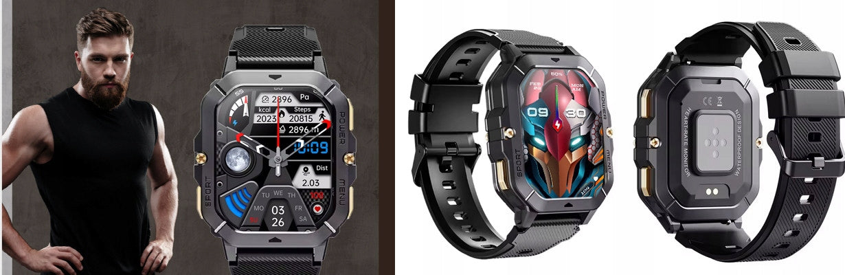 SMARTWATCH MEN'S MENU CONNECTION PL PULSE WATCH LARGE BATTERY Color black