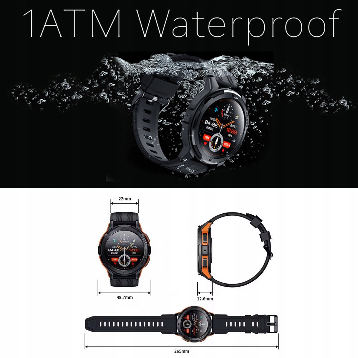SMARTWATCH MEN'S MENU CONNECTIONS POLISH SPORT RNCF26 Brand Rubicon