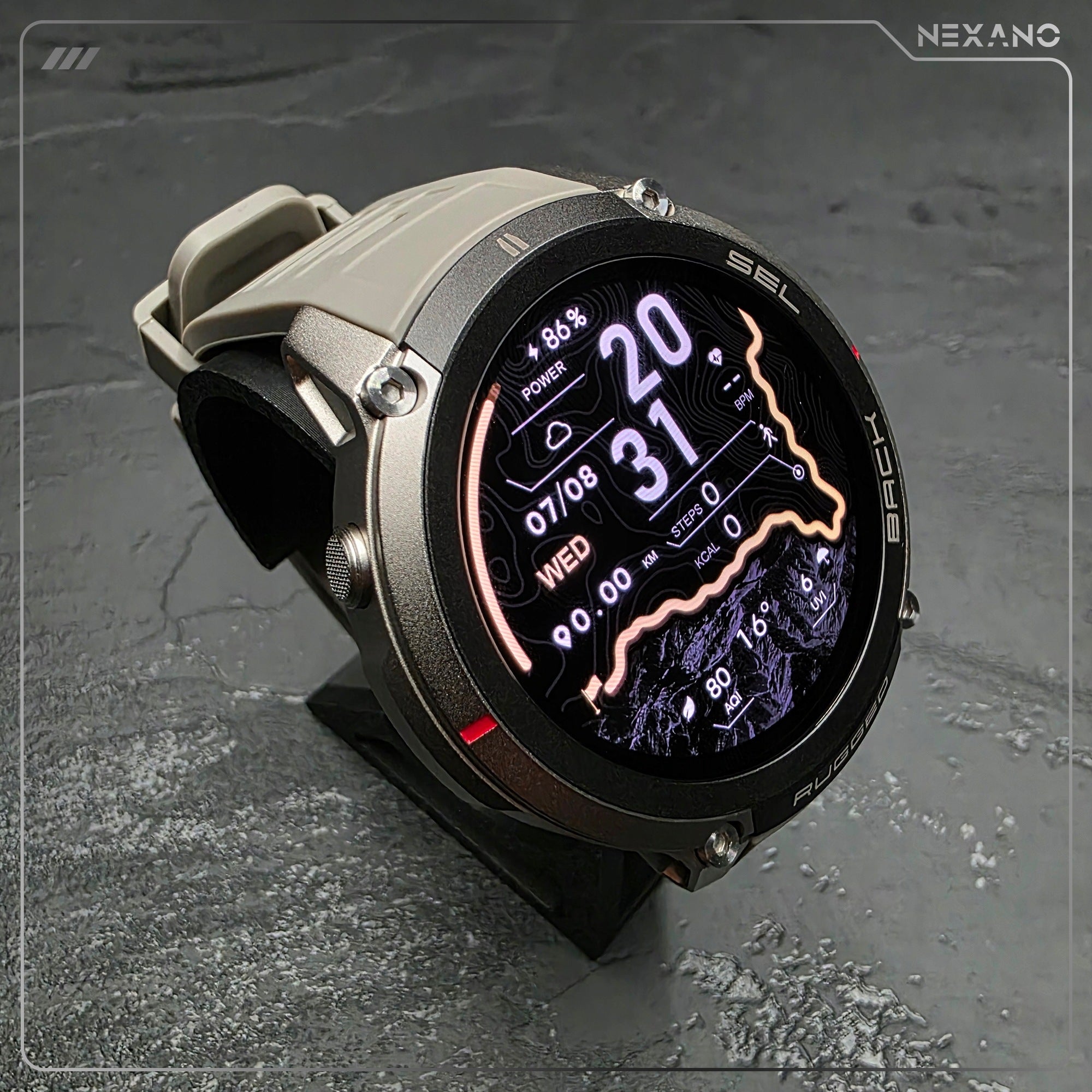 SMARTWATCH MEN'S SMART WATCH GPS AMOLED TALK WATERPROOF MENU PL Manufacturer code NEXANO NX59 AMOLED MAPY DUAL GPS