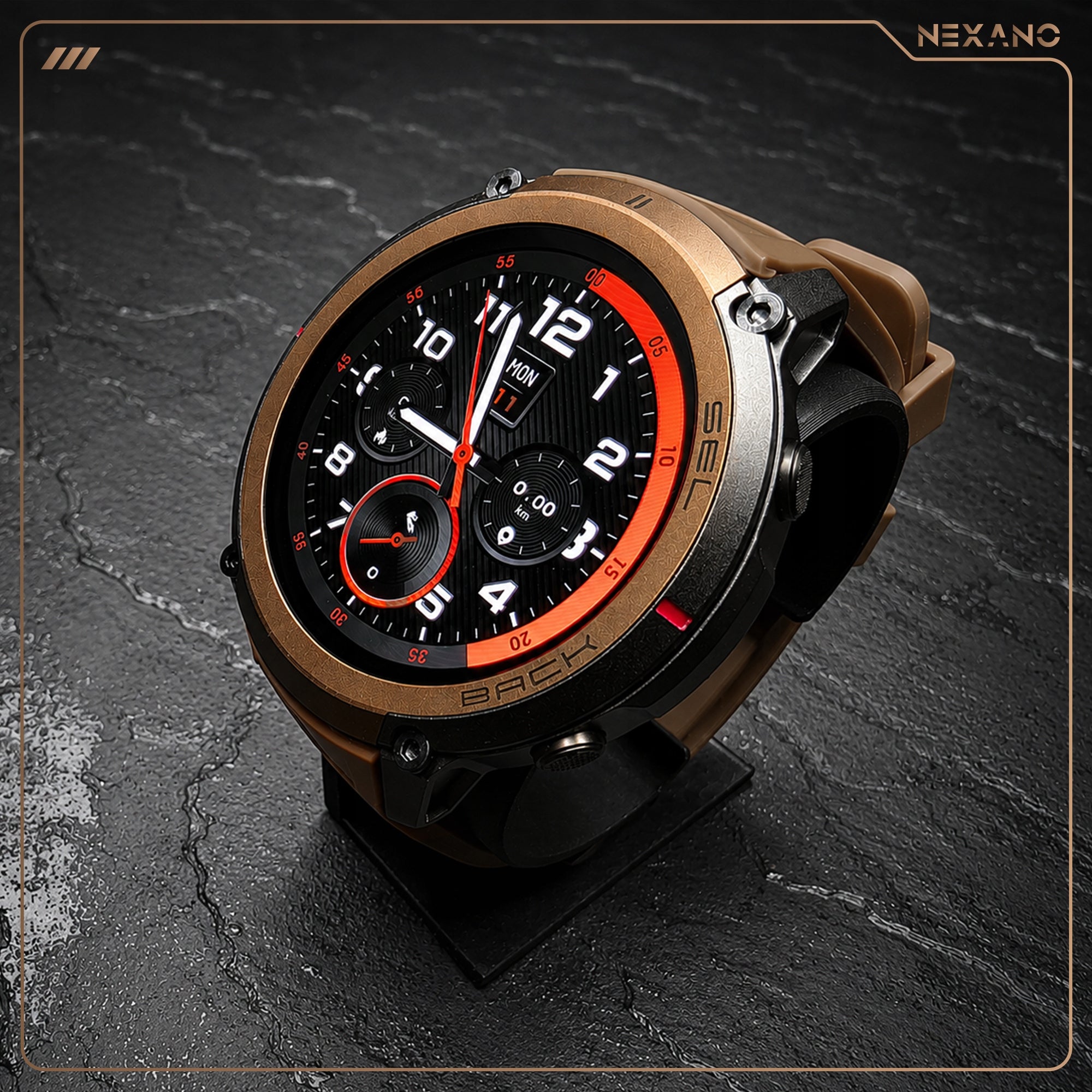 SMARTWATCH MEN'S SMART WATCH GPS AMOLED TALK WATERPROOF MENU PL Packaging status original