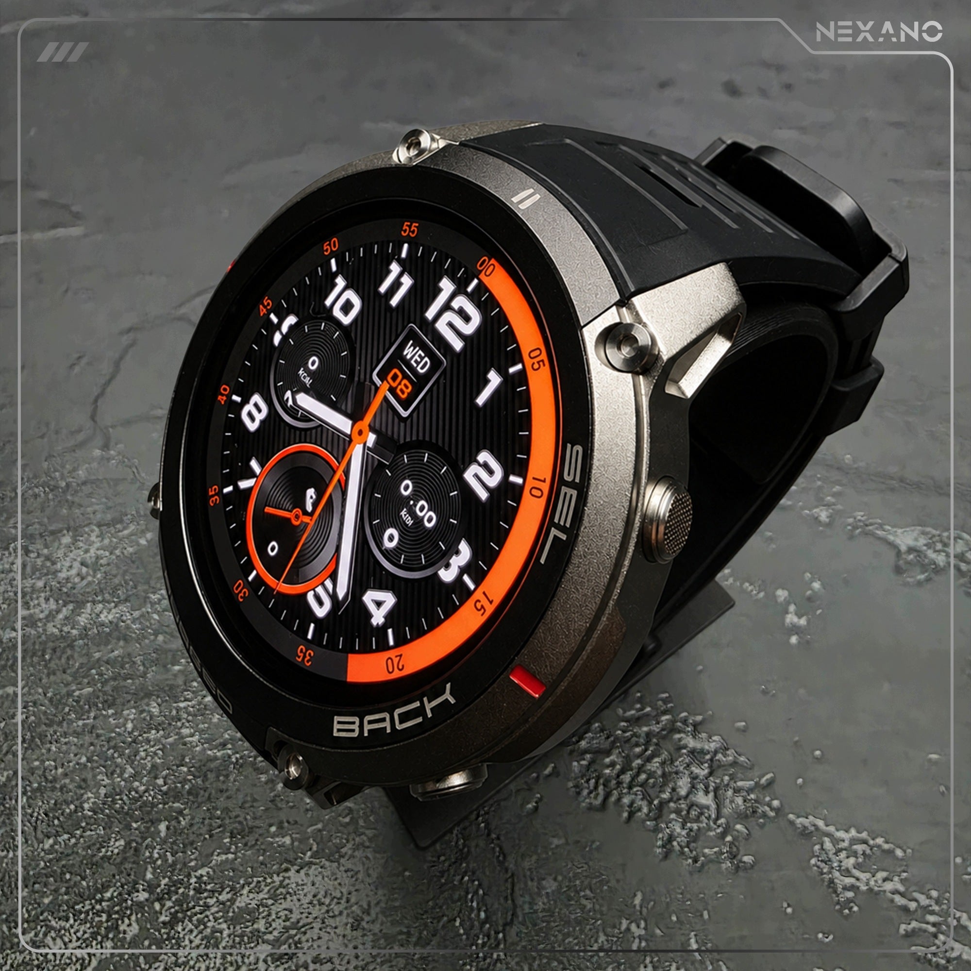 SMARTWATCH MEN'S SMART WATCH GPS AMOLED TALK WATERPROOF MENU PL Packaging status original