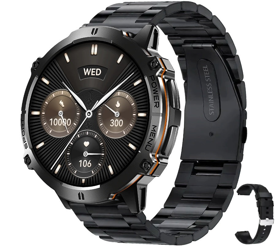 SMARTWATCH MEN'S WATCH AMOLED 900mAh CHAT GPT TALK BT COMPASS 2 STRAPS Brand Rubicon