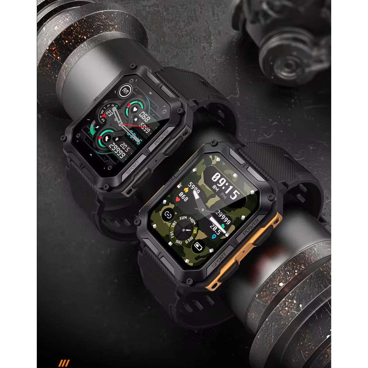 SMARTWATCH MEN'S WATCH BLACK MENU PL MEN'S Bluetooth Call! Brand Smart-Trend