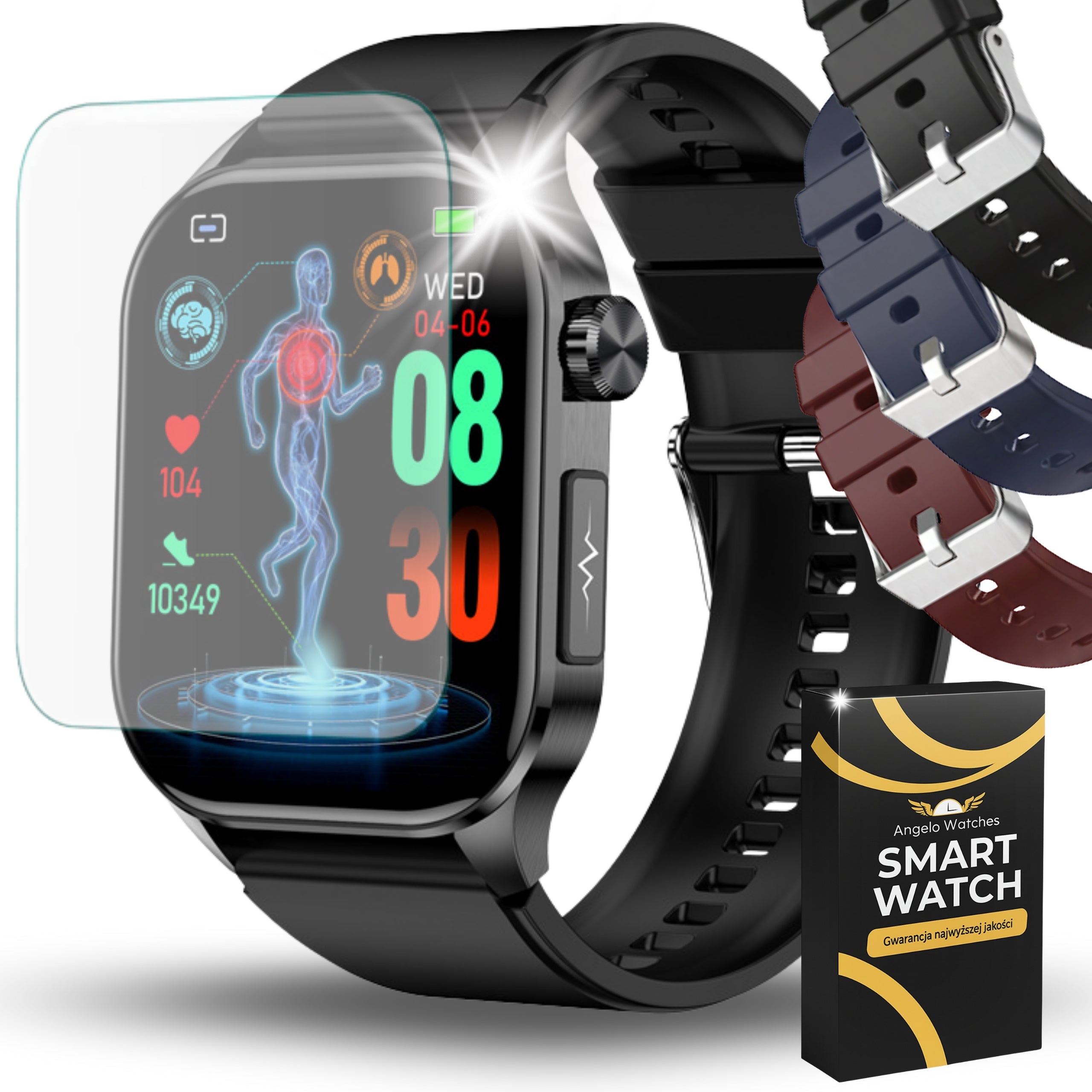 SMARTWATCH MEN'S WATCH CARDIOWATCH TALK PRESSURE EKG AMOLED MENU PL