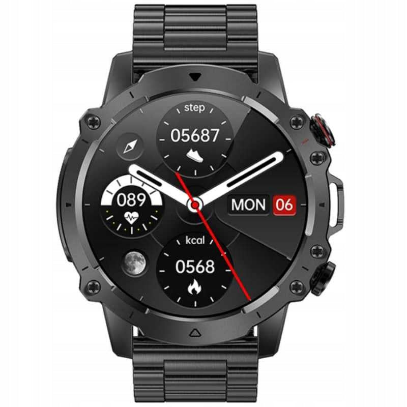 SMARTWATCH MEN'S WATCH CONVERSATION PULSE HEART RATE BT 400mAh STRAP+ BRACELET Brand Smart-Trend
