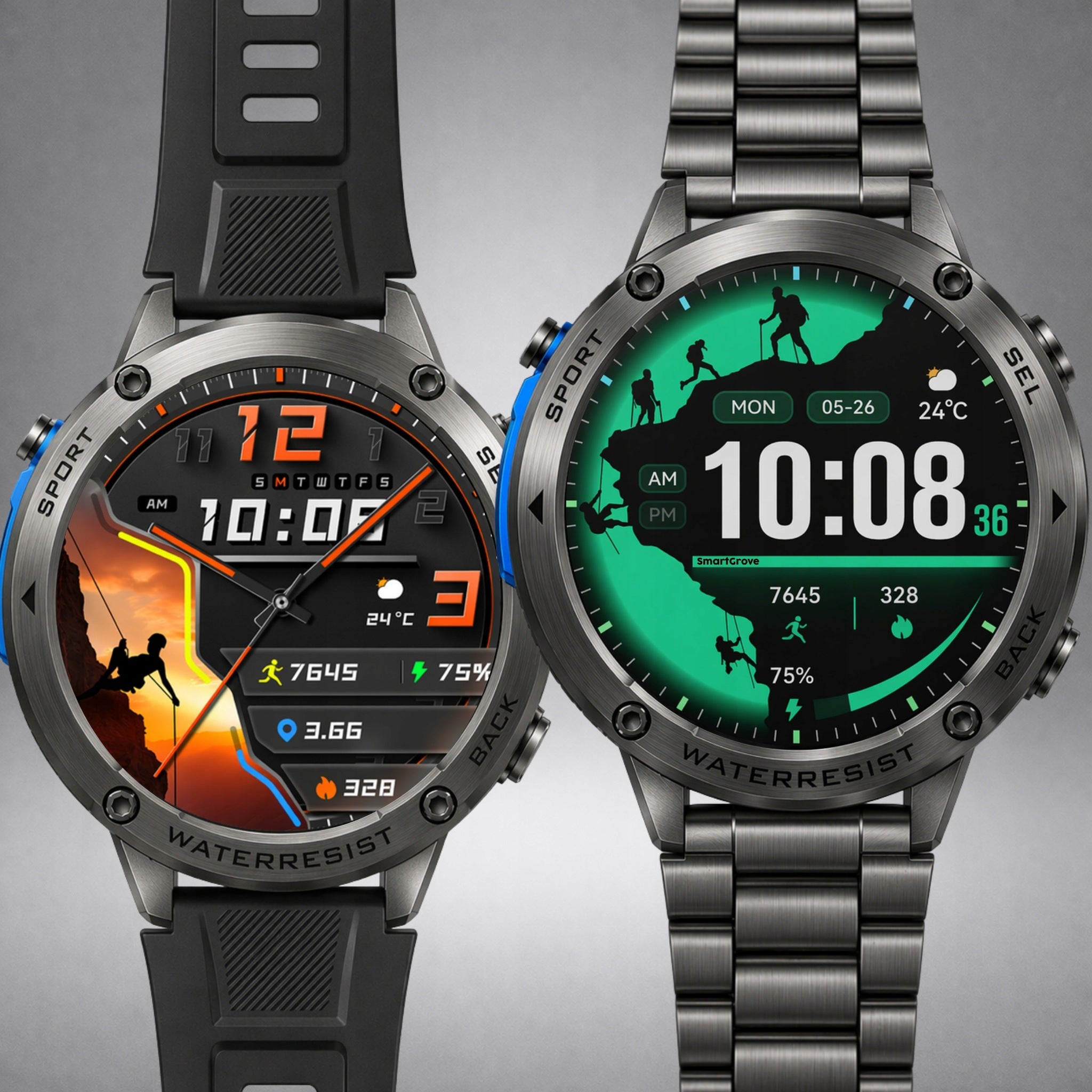 SMARTWATCH MEN'S WATCH GPS WATERPROOF BRACELET LARGE SCREEN AMOLED Manufacturer code SG03