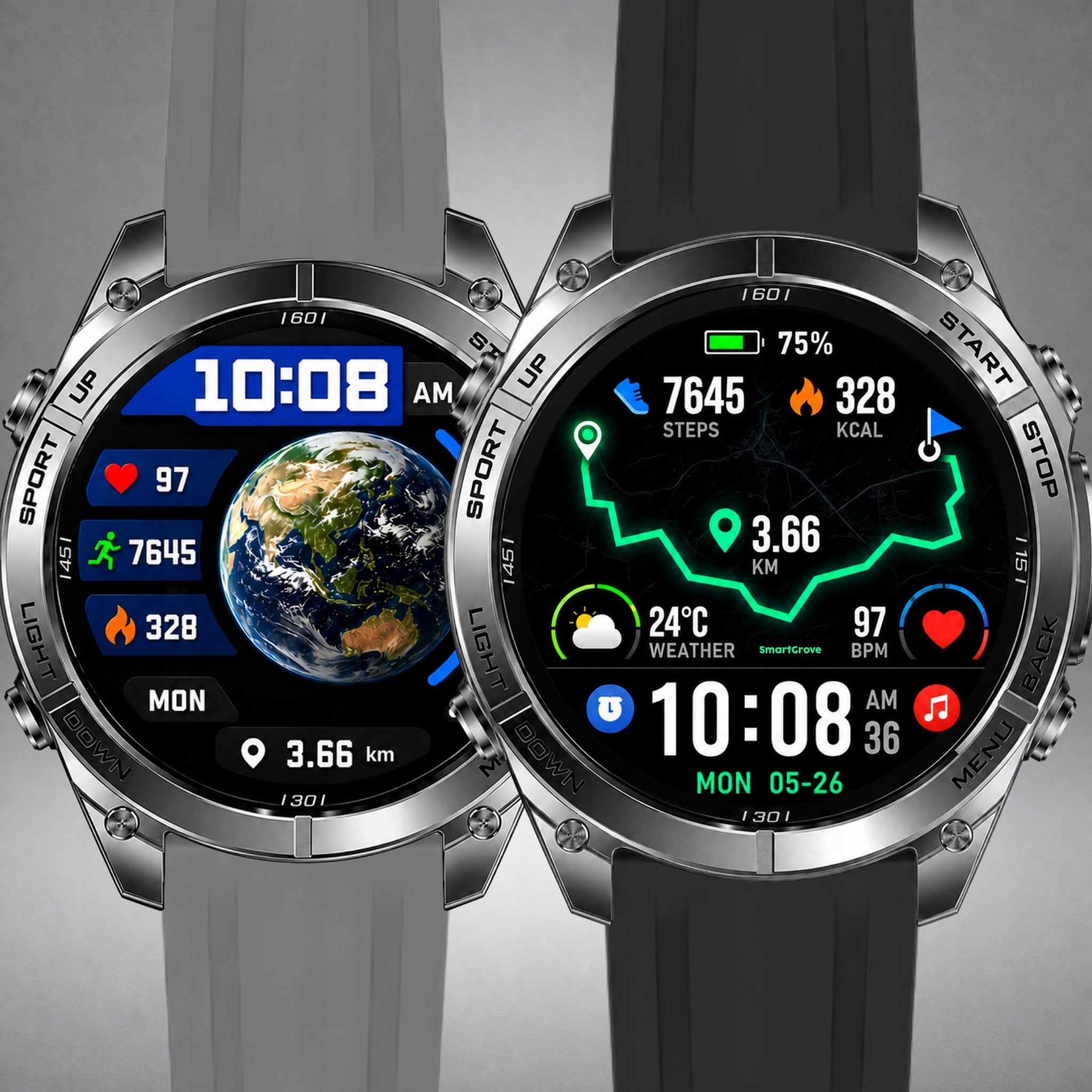 SMARTWATCH MEN'S WATCH GPS WATERPROOF CHATGPT AI MAPS OFFLINE AMOLED Manufacturer code SG09