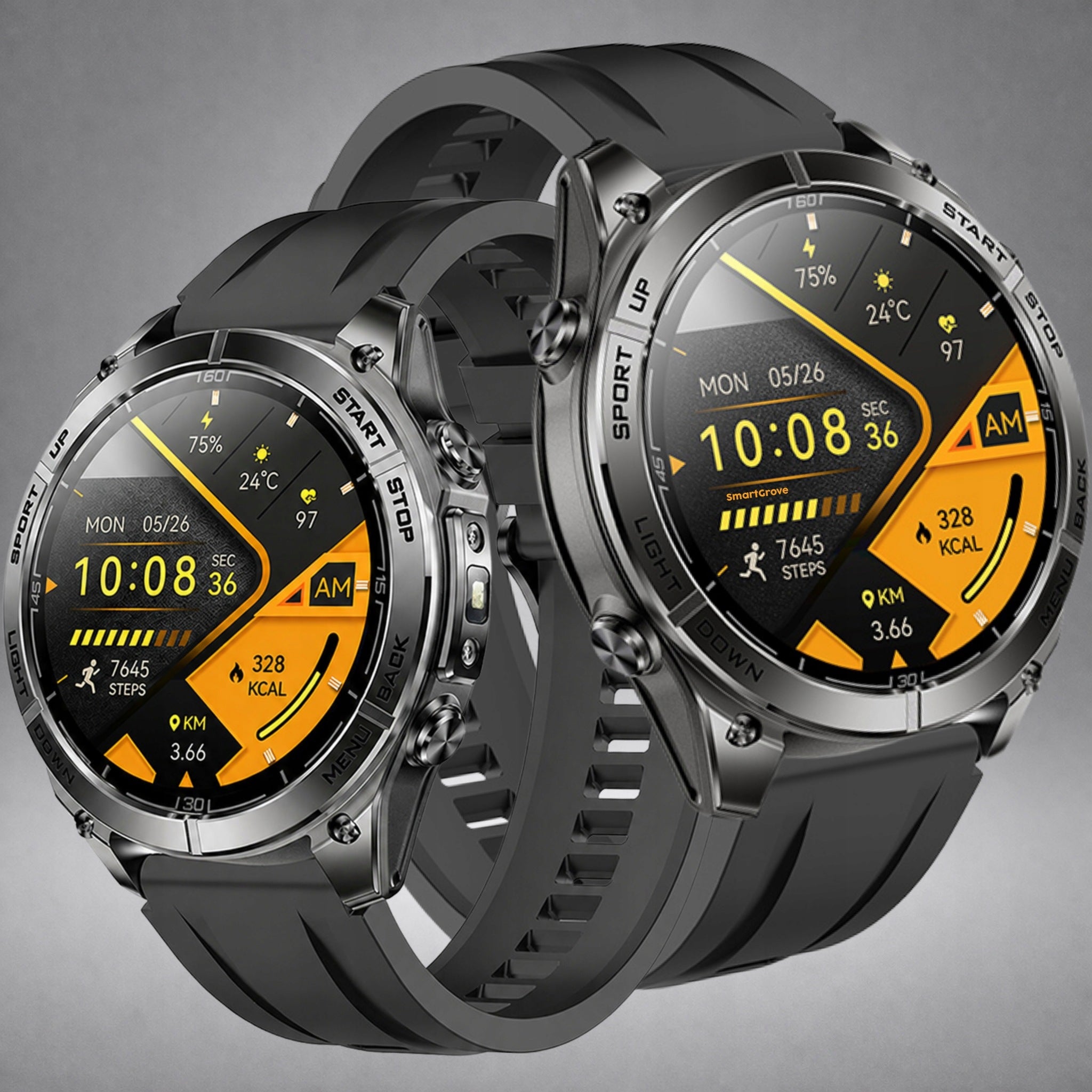 SMARTWATCH MEN'S WATCH GPS WATERPROOF CHATGPT AI MAPS OFFLINE AMOLED Packaging status original