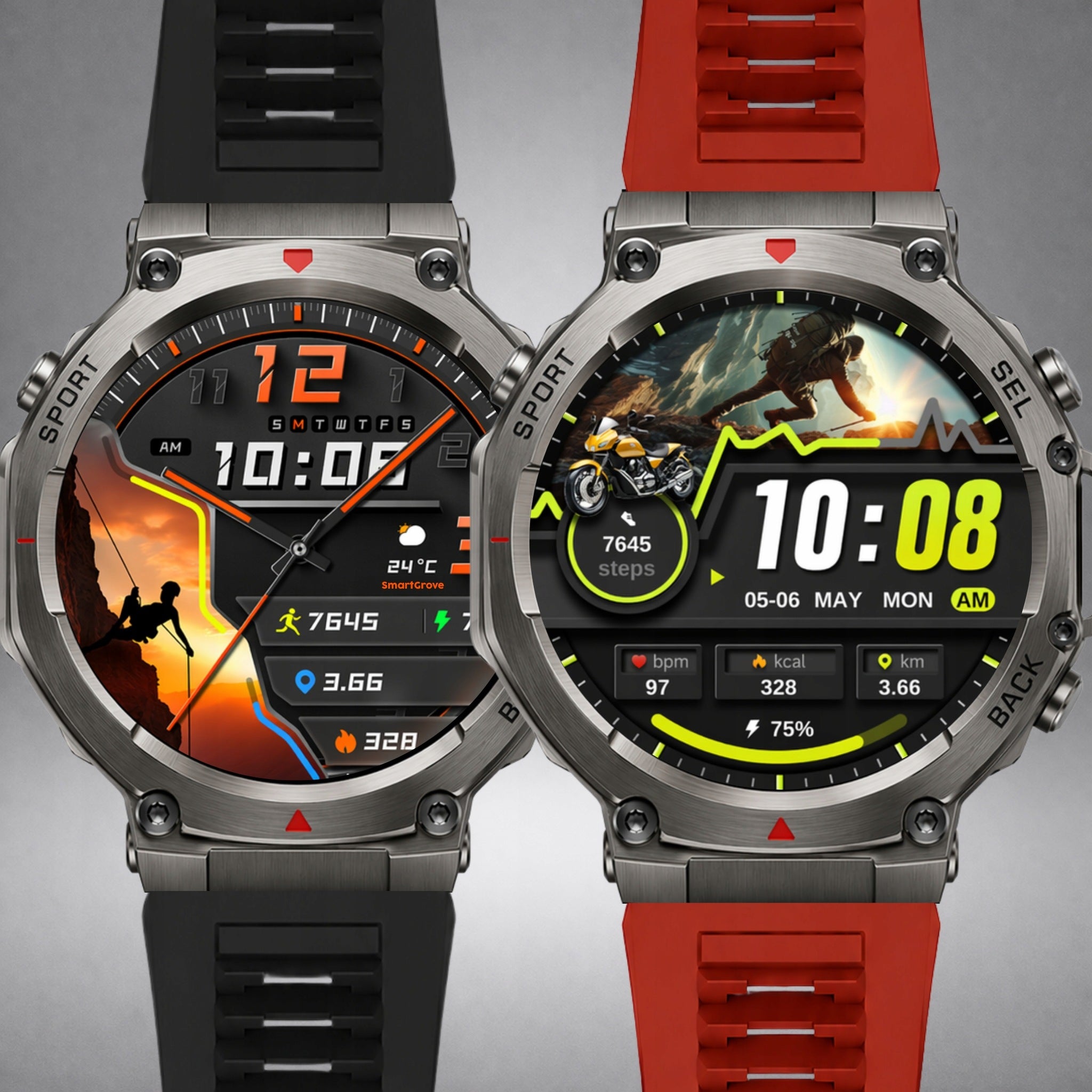 SMARTWATCH MEN'S WATCH GPS WATERPROOF LARGE SCREEN AMOLED SMART WATCH Manufacturer code SG05