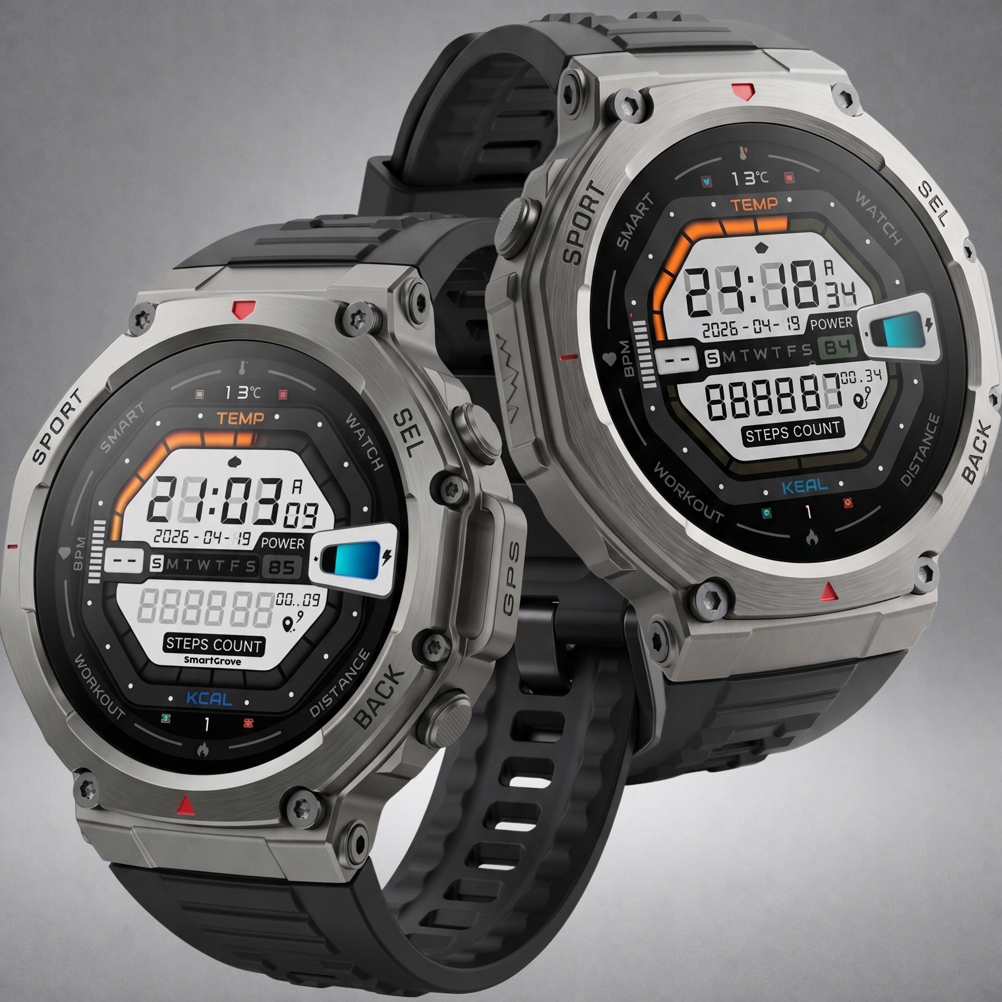 SMARTWATCH MEN'S WATCH GPS WATERPROOF LARGE SCREEN AMOLED SMART WATCH Packaging status original
