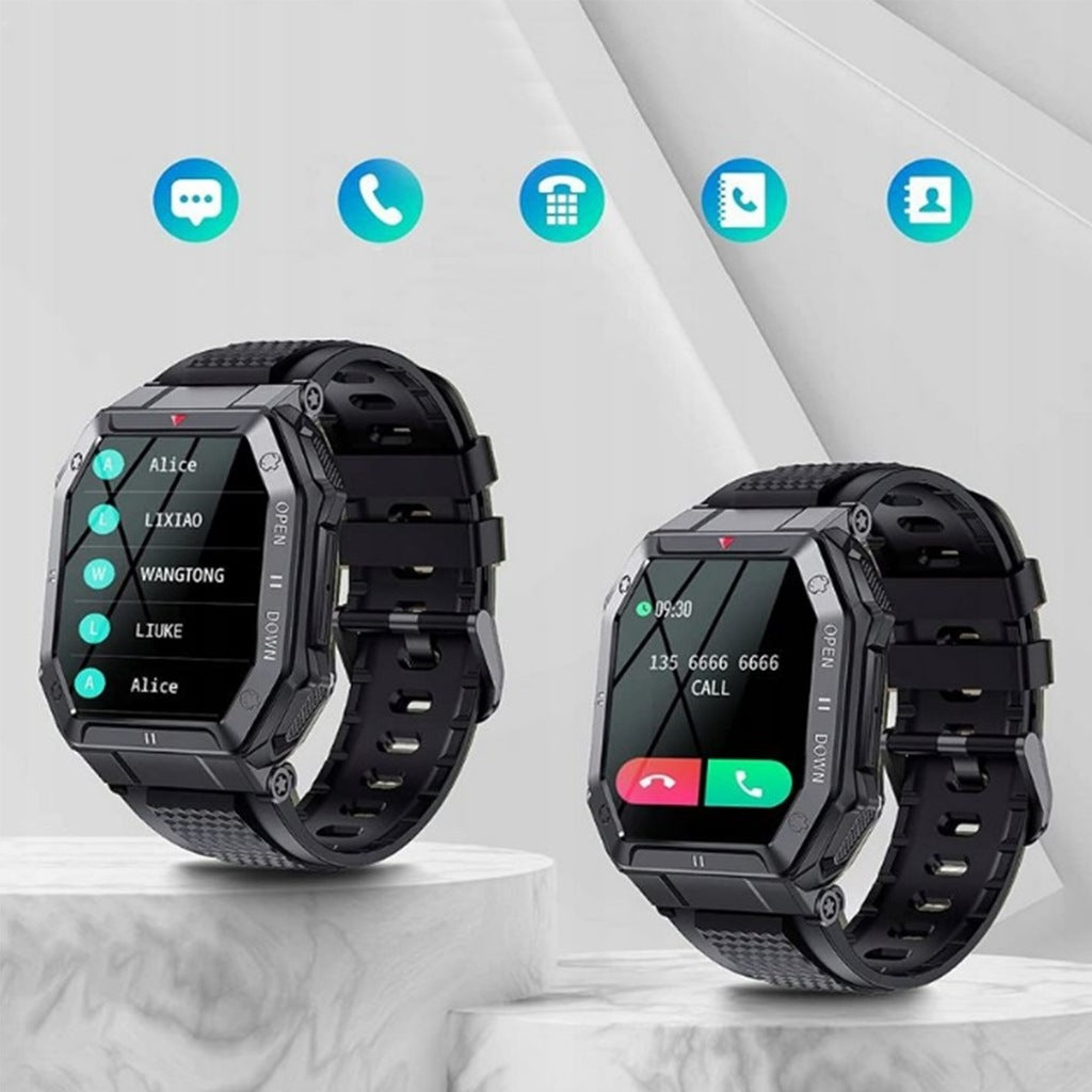 SMARTWATCH MEN'S WATCH MILITARY MULTIFUNCTIONAL CONVERSATIONS Manufacturer code K52-BL