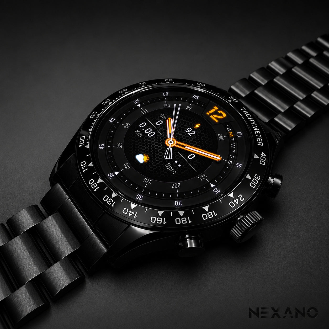 SMARTWATCH MEN'S WATCH SMART WATCH AMOLED TALK MENU PL BLACK SPORT Packaging status original
