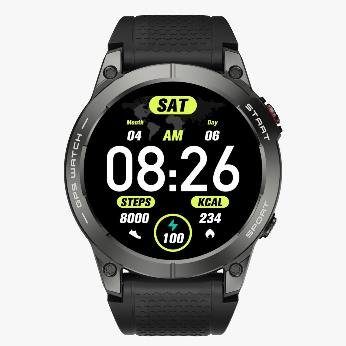 SMARTWATCH MEN'S WATCH SPORT GPS NTN S53 AMOLED WATERPROOF