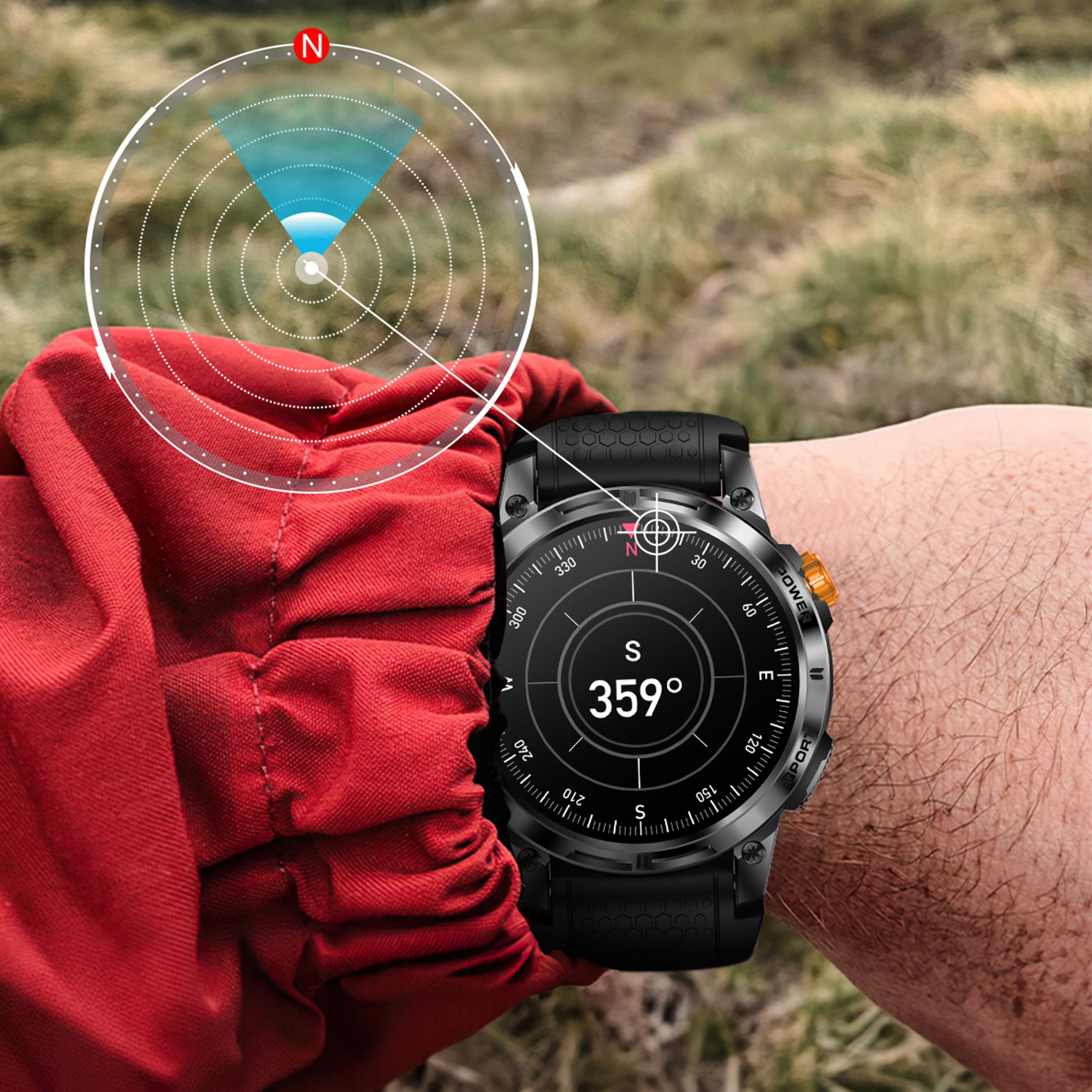 SMARTWATCH MEN'S WATCH SPORTS GPS WATERPROOF TALK SPORT HEALTH Brand WonderWatch