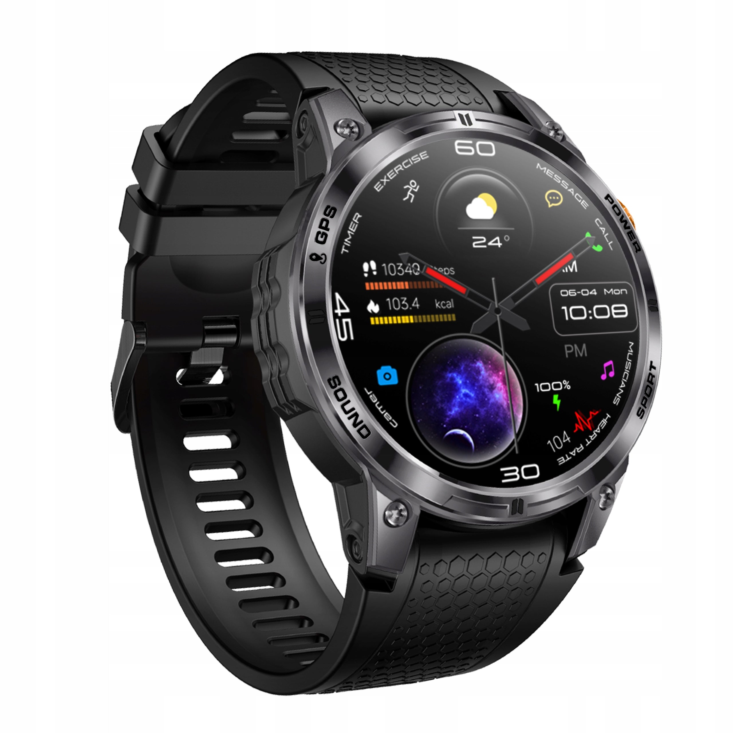 SMARTWATCH MEN'S WATCH SPORTS GPS WATERPROOF TALK SPORT HEALTH Packaging status original