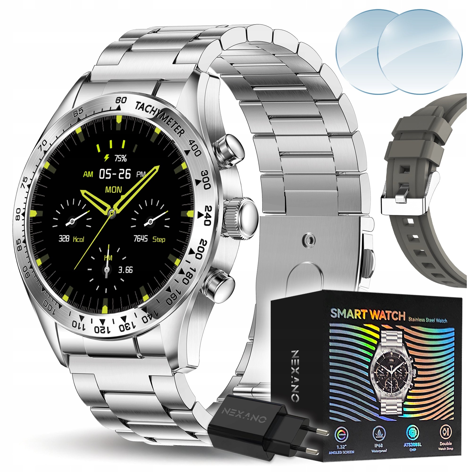 SMARTWATCH MEN'S WATCH TALK SMART WATCH AMOLED SPORT ELEGANT GIFT