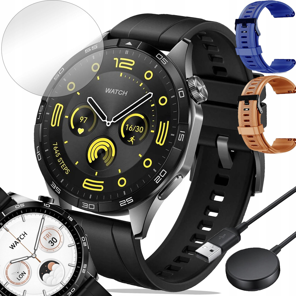 SMARTWATCH MEN'S WATCH TALK SPORT HEALTH POLISH MENU SMART WATCH