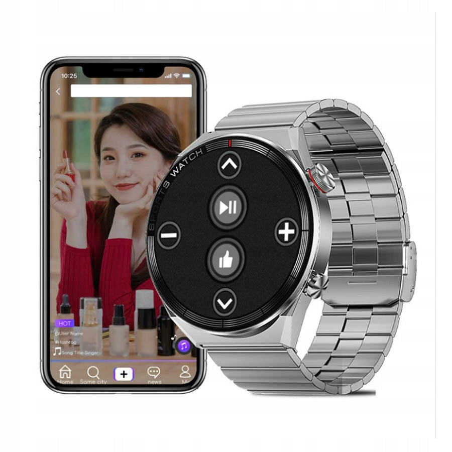 SMARTWATCH MEN'S WATCH WITH BRACELET FUNCTION OF CONDUCTING CONVERSATIONS PL Packaging status original