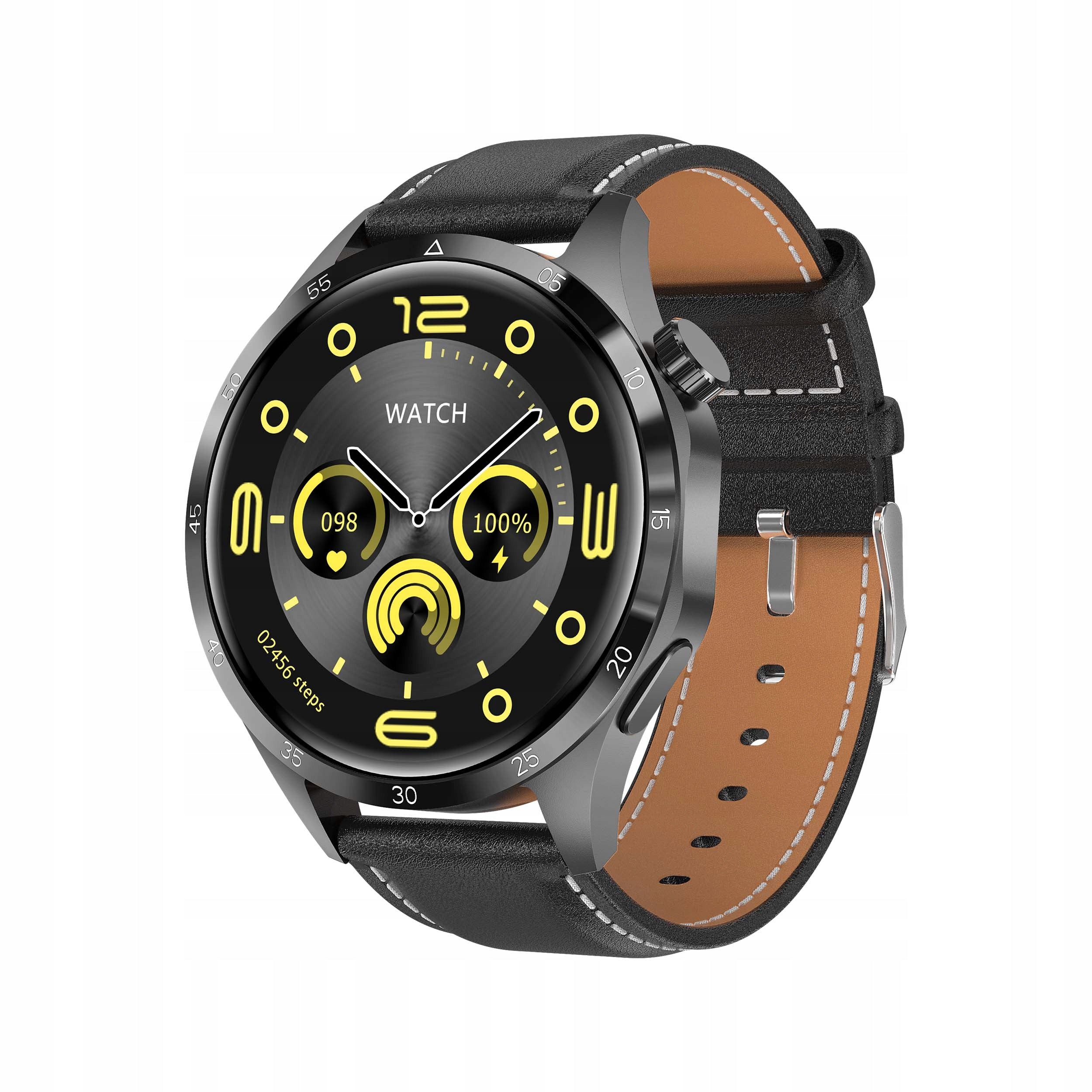 SMARTWATCH MEN'S WATCH WITH CONVERSATIONS PULSE PRESSURE WATERPROOF MENU PL Packaging status original