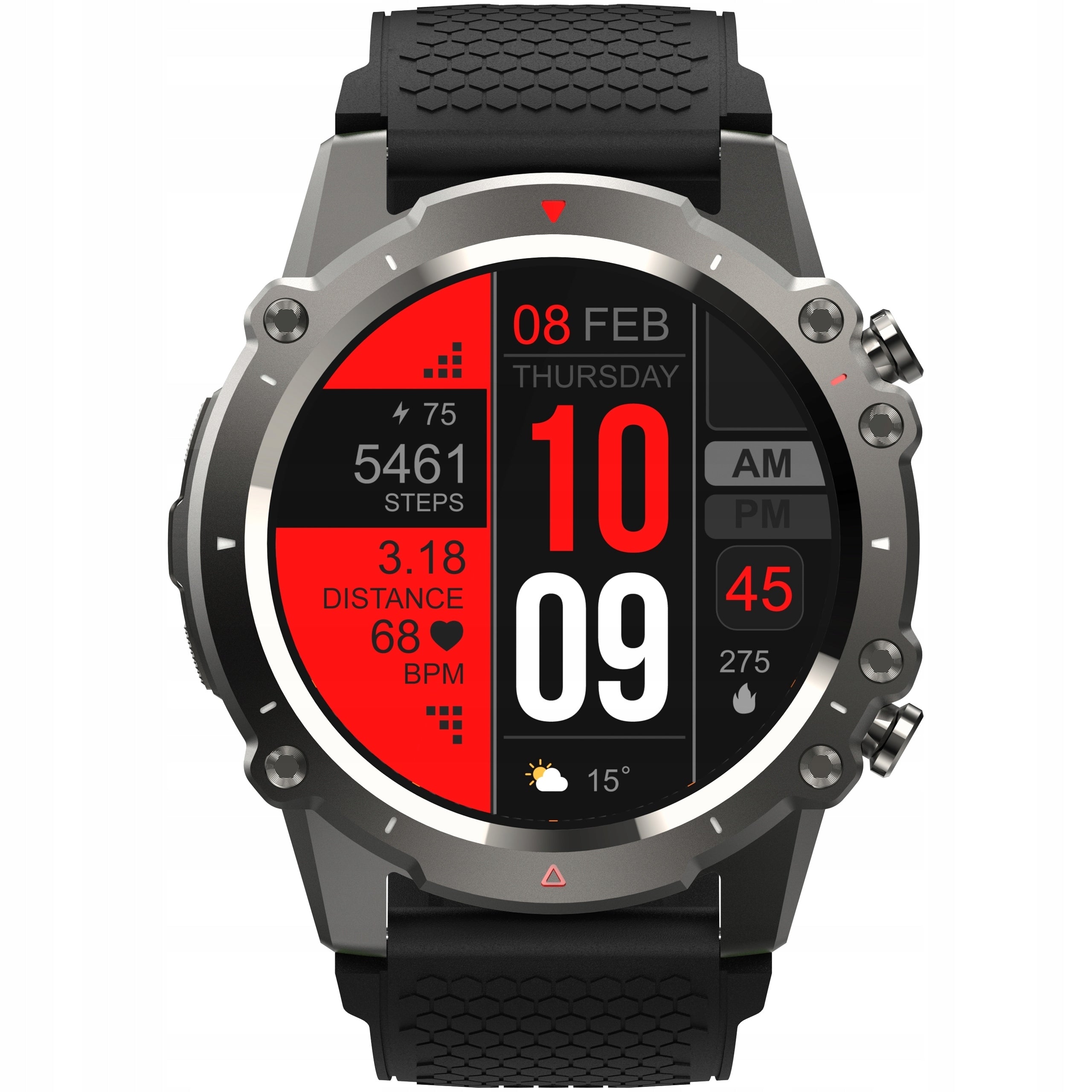SMARTWATCH MEN'S WATCH WITH POLISH MENU ANSWERING CALLS WATERPROOF