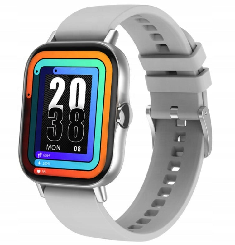 SMARTWATCH MEN'S WATCH WOMEN'S TALK SILVER Batteries included yes