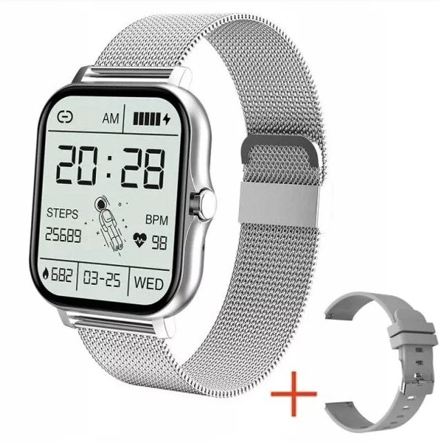 SMARTWATCH MEN'S WATCH WOMEN'S TALK SILVER