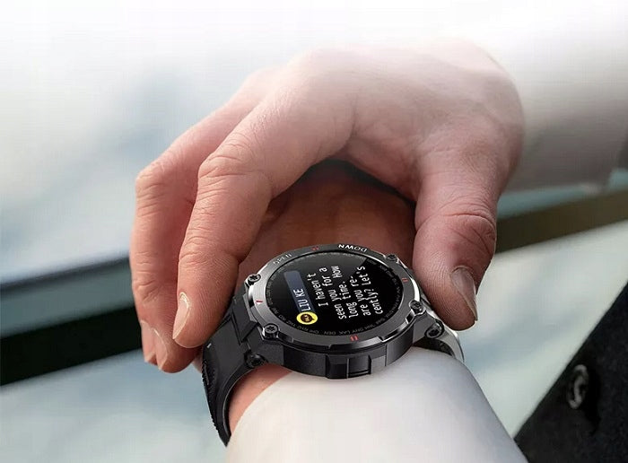 SMARTWATCH MEN'S WATERPROOF TALK MENU PL SPORT GPS SMART WATCH Color black