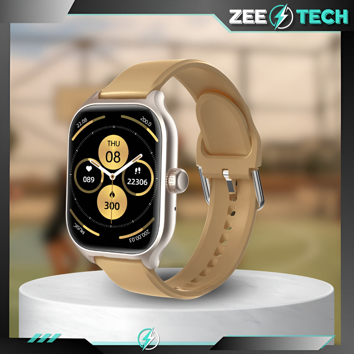 SMARTWATCH MEN'S WOMEN'S CALL WATCH Polish HEART RATE OXYGEN PRESSURE SPORT Batteries included yes