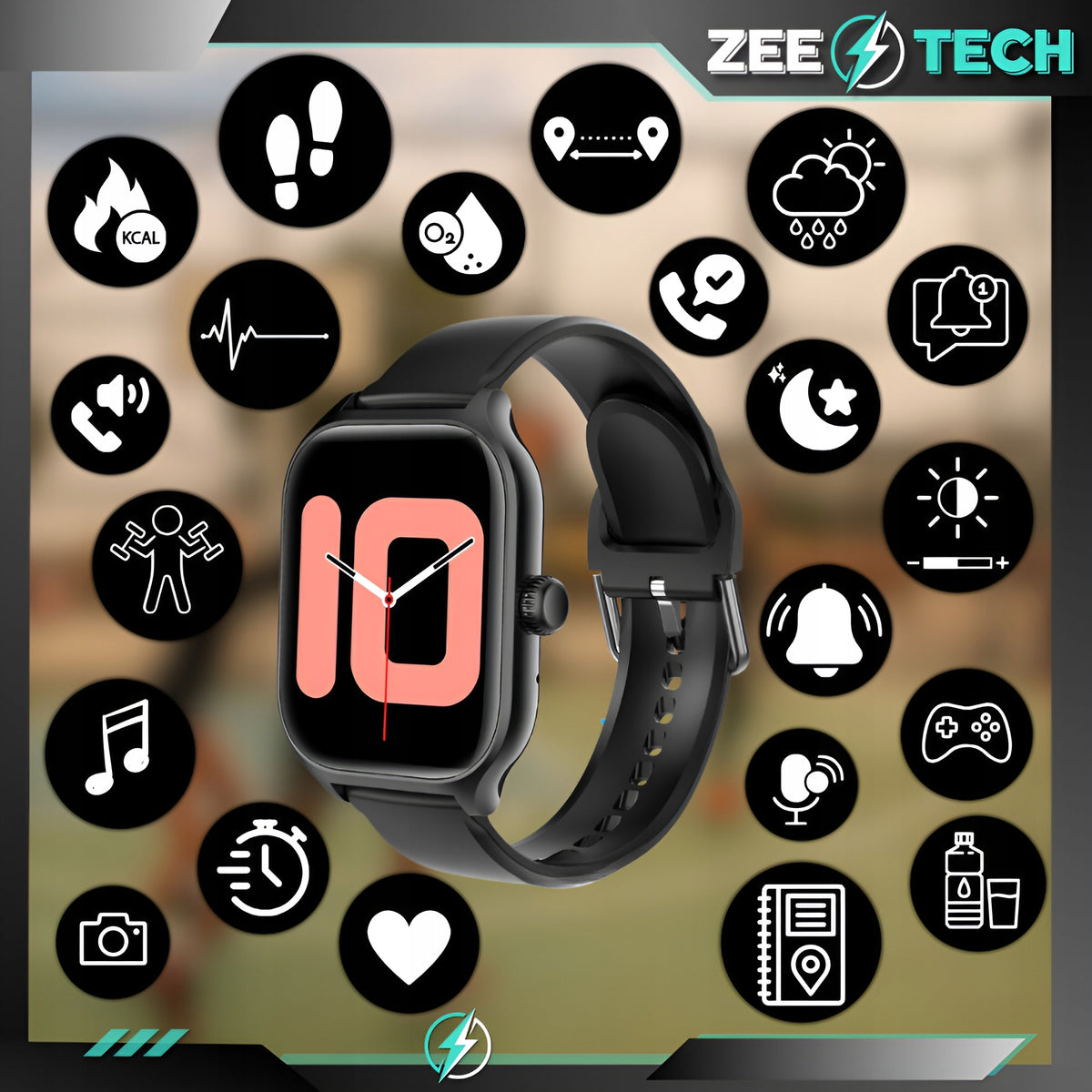 SMARTWATCH MEN'S WOMEN'S CALL WATCH Polish HEART RATE OXYGEN PRESSURE SPORT Packaging status original