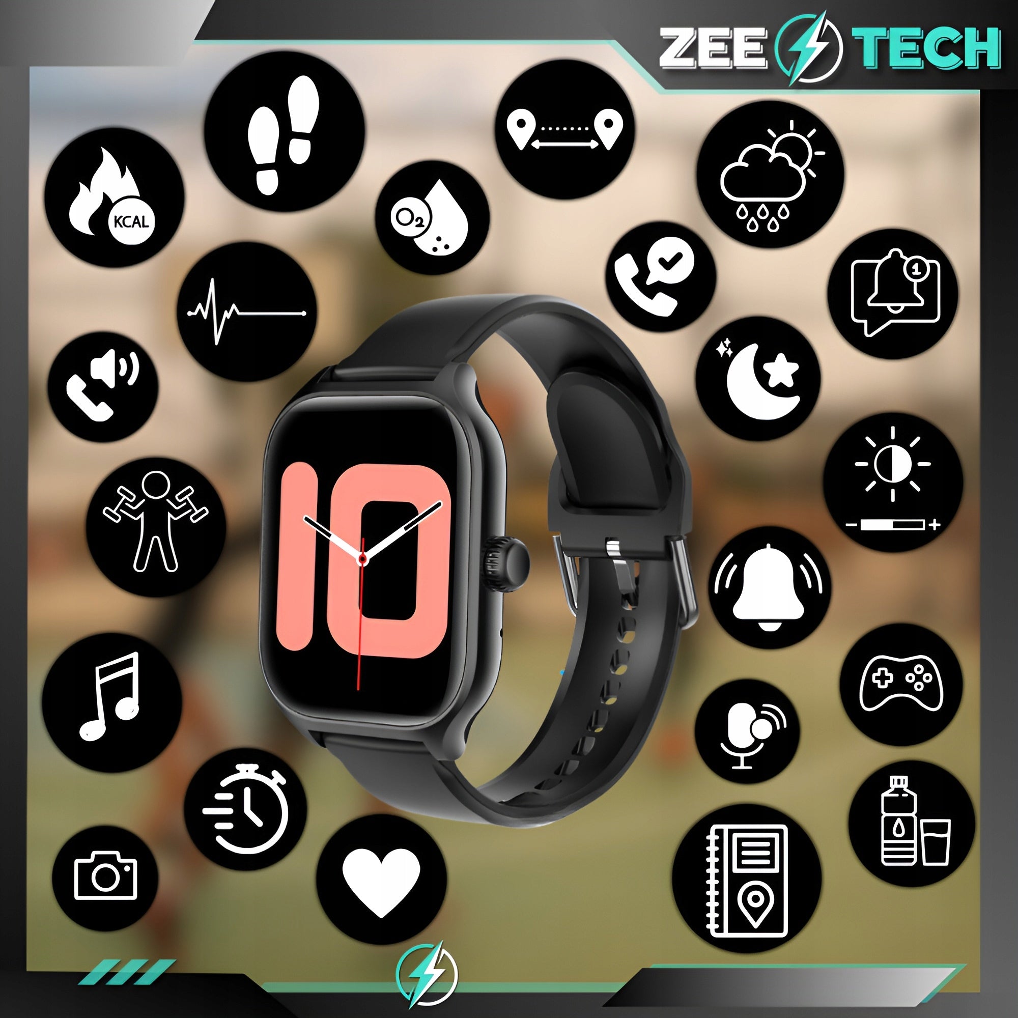 SMARTWATCH MEN'S WOMEN'S CALL WATCH Polish HEART RATE OXYGEN PRESSURE SPORT Packaging status original