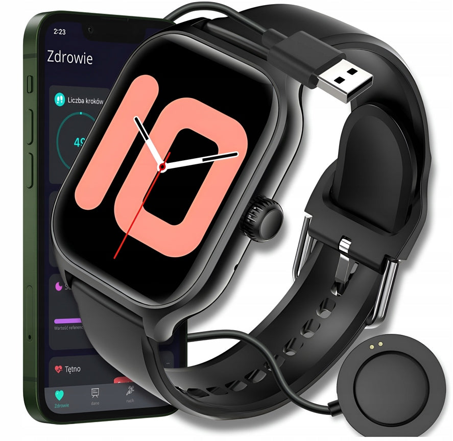 SMARTWATCH MEN'S WOMEN'S CALL WATCH Polish HEART RATE OXYGEN PRESSURE SPORT