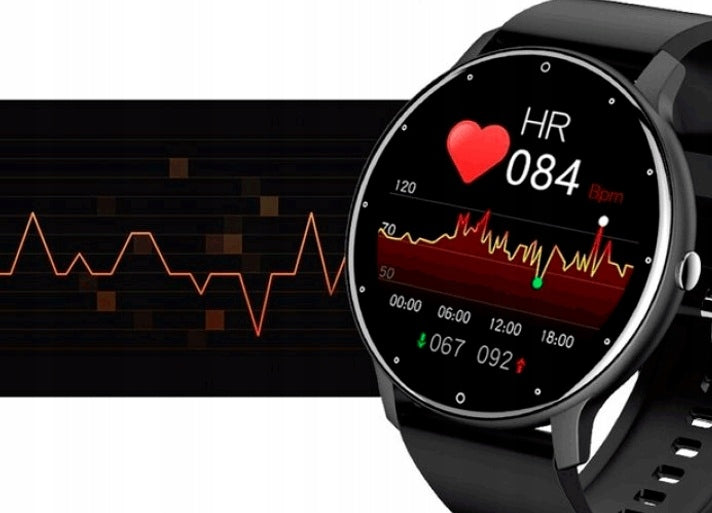 SMARTWATCH MEN'S WOMEN'S WATCH BLACK SPORTS BLUETOOTH FITNESS CALLS Manufacturer code 40403