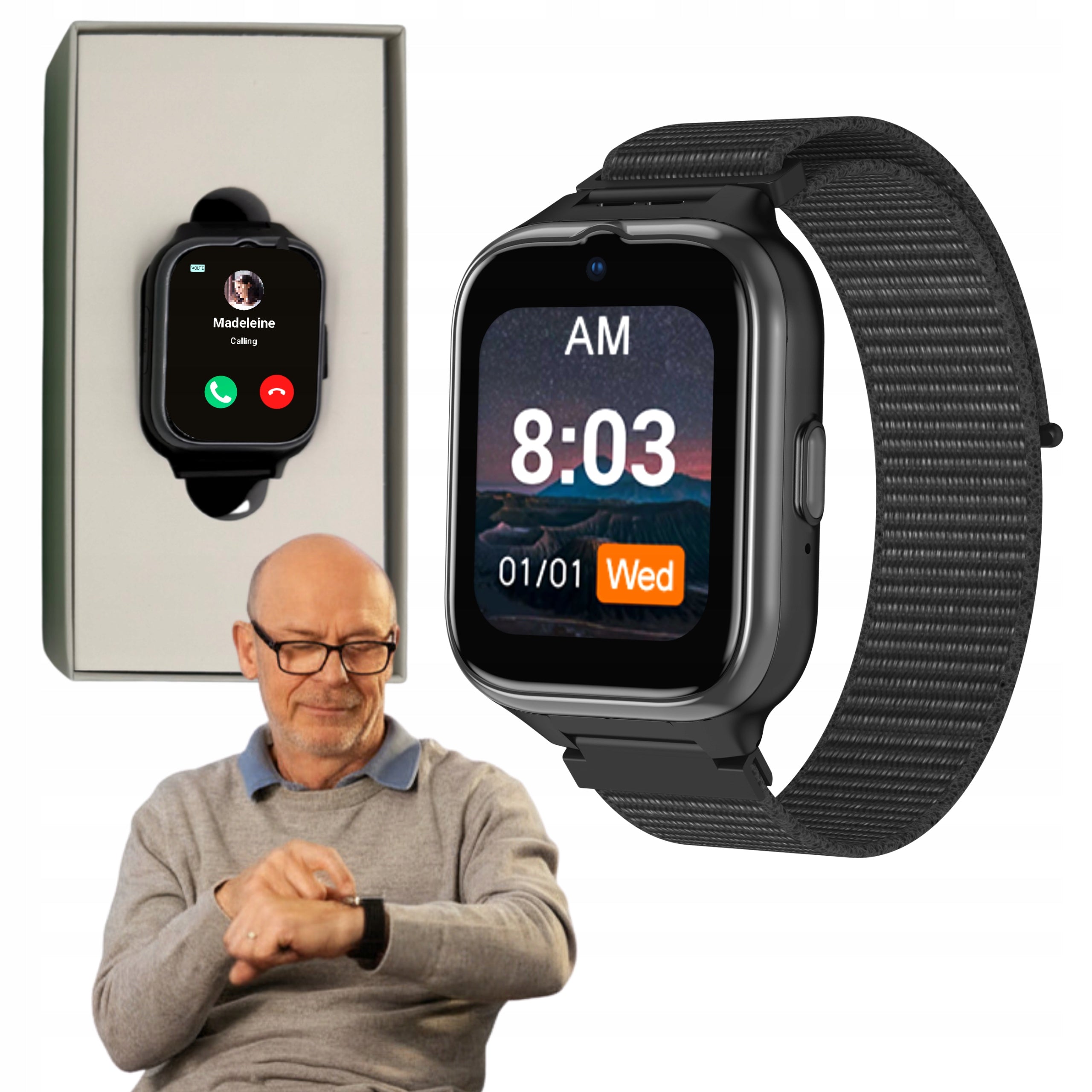 SMARTWATCH MYPHONE CAREWATCH LTE WATCH WITH BUTTON SAUCE FOR SENIOR GPS