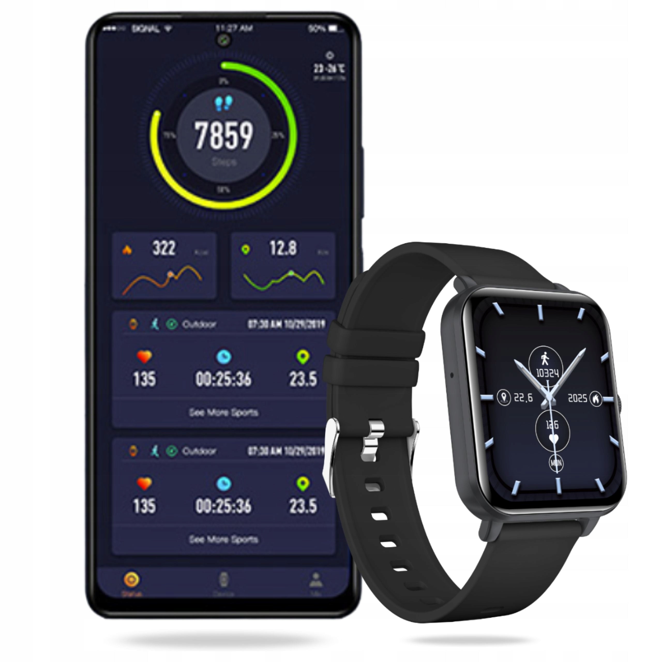 SMARTWATCH MYPHONE WATCH CLASSIC 2 WATCH HEALTH TALK IP65 ANDROID IOS Packaging status original