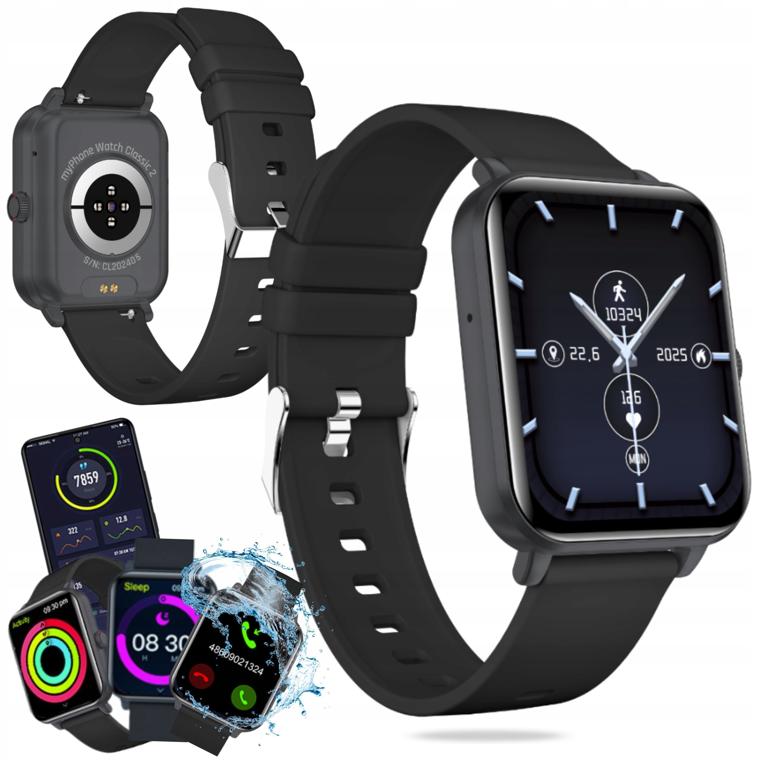 SMARTWATCH MYPHONE WATCH CLASSIC 2 WATCH HEALTH TALK IP65 ANDROID IOS