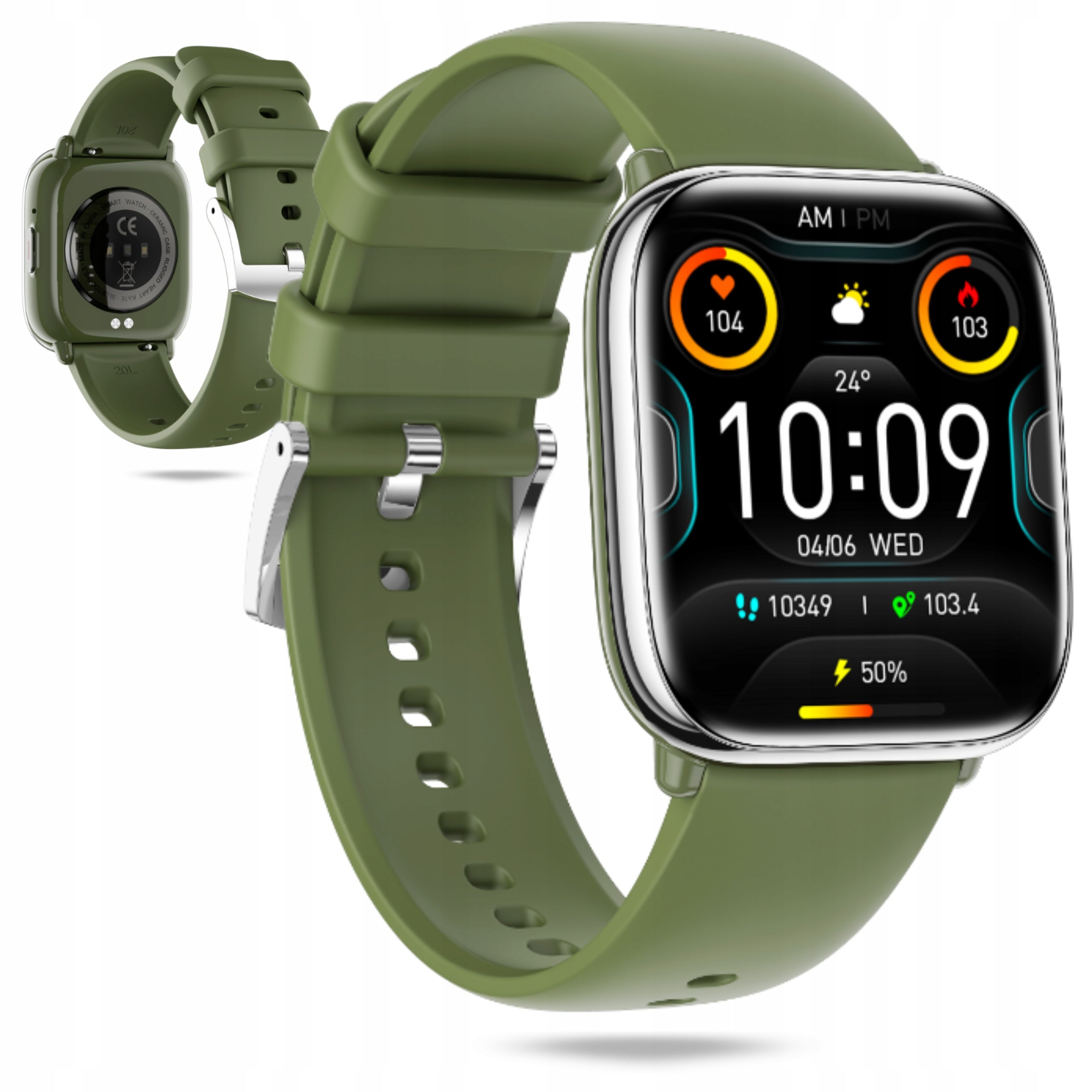 SMARTWATCH MYPHONE WATCH PASTEL GREEN SMART WATCH TALK AMOLED Packaging status original