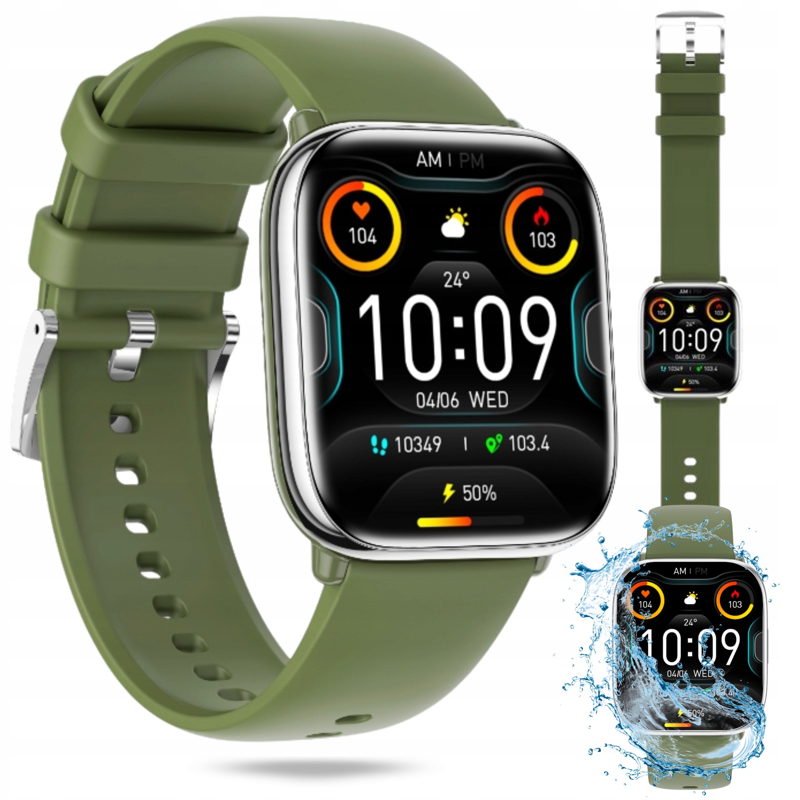 SMARTWATCH MYPHONE WATCH PASTEL GREEN SMART WATCH TALK AMOLED