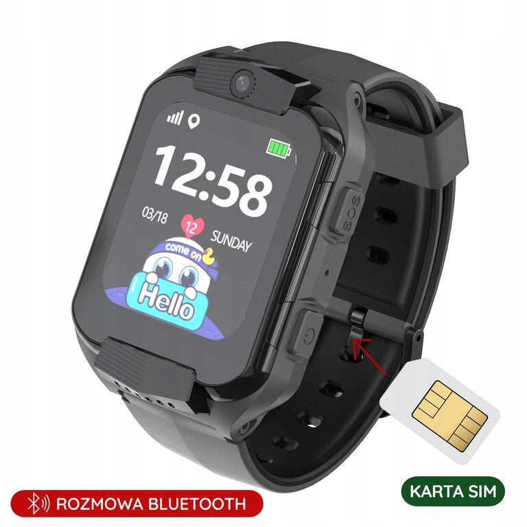SMARTWATCH PACIFIC 32-1 KIDS - black + ENGRAVING