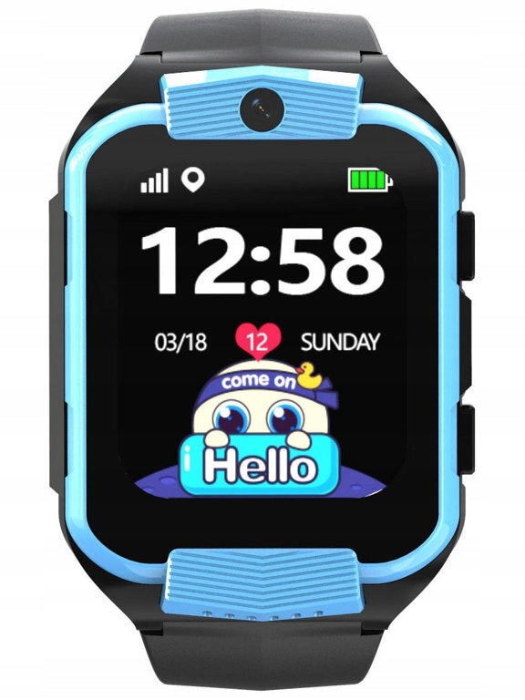 SMARTWATCH PACIFIC 32-2 KIDS - blue / black + ENGRAVING Batteries included yes