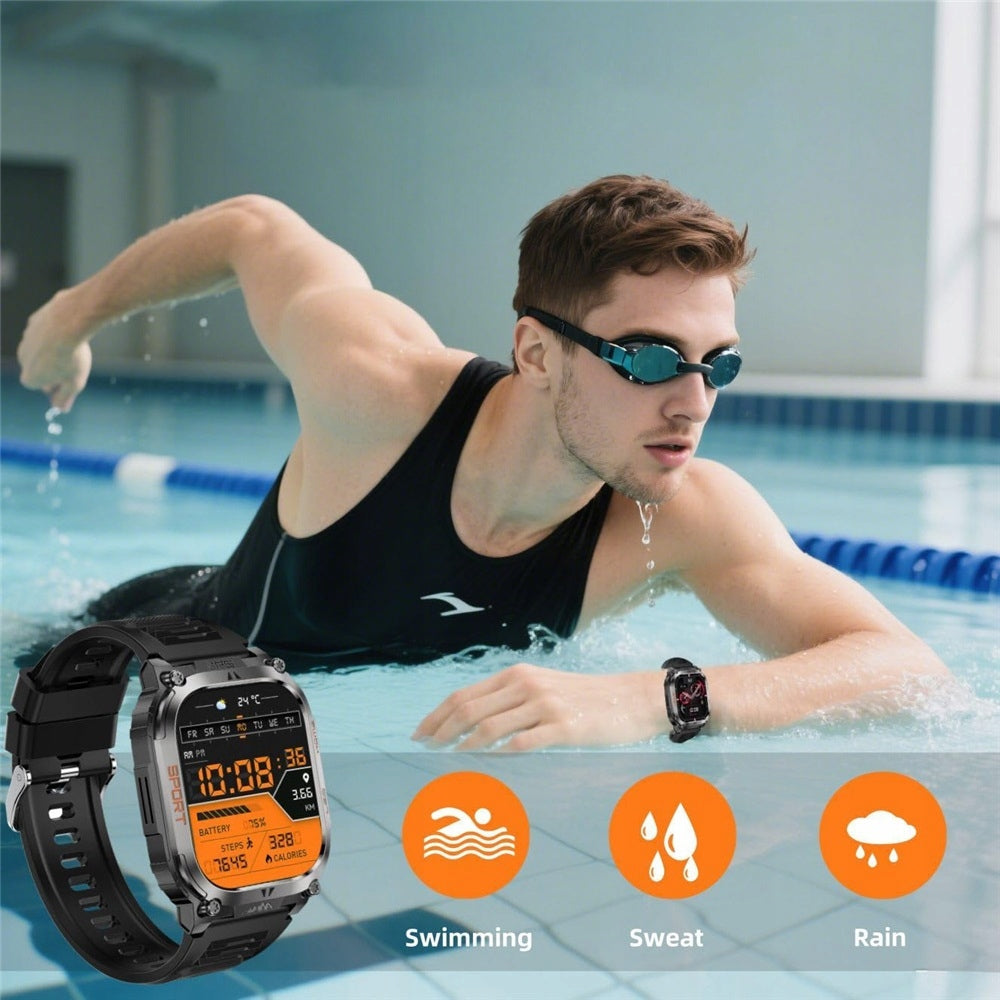 SMARTWATCH QX18 MALE 2.01 INCH HD BLACK WATERPROOF IP68 GPS WATCH Brand no brand