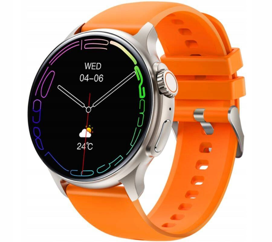 SMARTWATCH RUBICON RNCF12 SILVER AMOLED TALK PULSE HEART RATE SPORT ALWAYS-ON Packaging status original