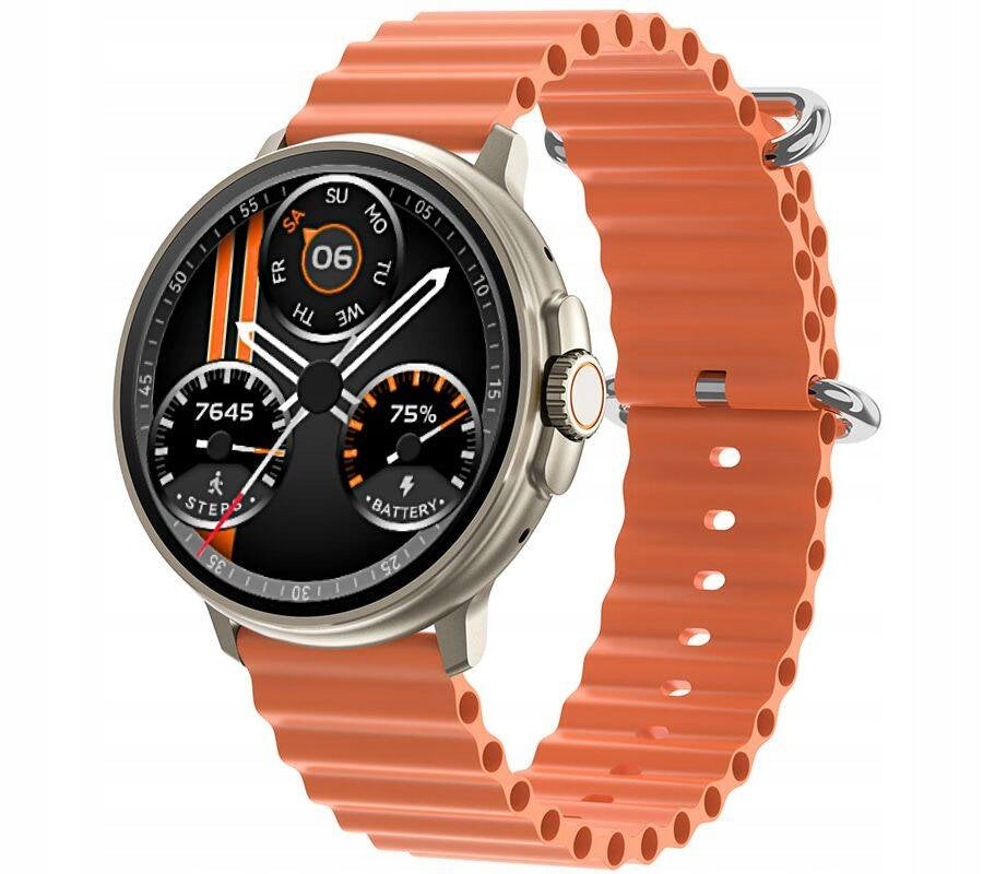 SMARTWATCH RUBICON RNCF15 ORANGE TALK PULSE HEART RATE SPORT GAME CALCULATOR