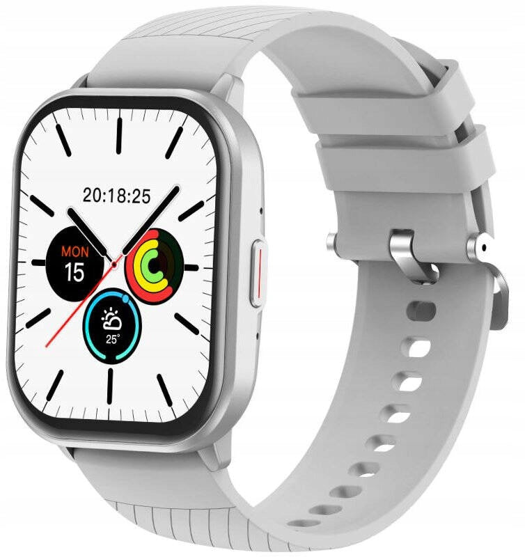 SMARTWATCH RUBICON RNCF34 SILVER PULSE HEART RATE PRESSURE STEPS TALK Packaging status original