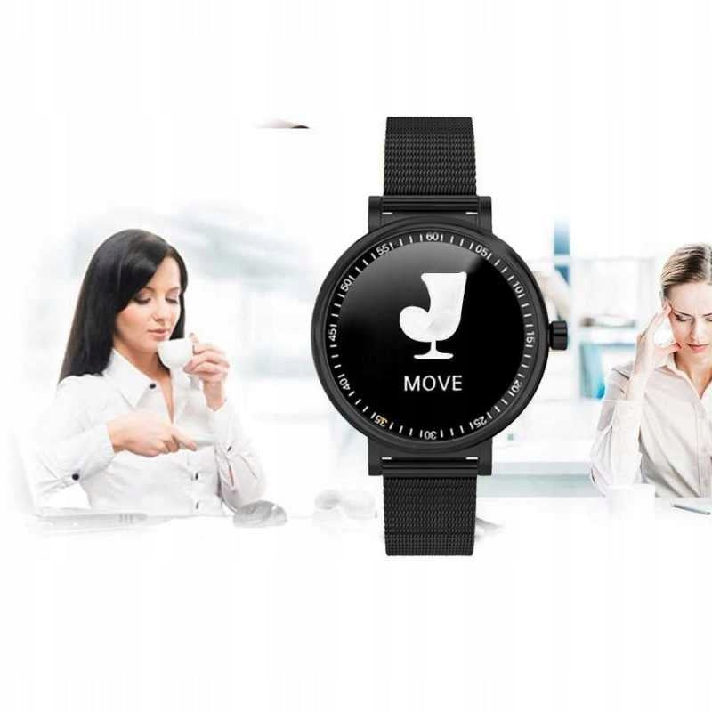 SMARTWATCH RUBICON SMS STEPS HEART RATE OXYGEN SLEEP Case shape round