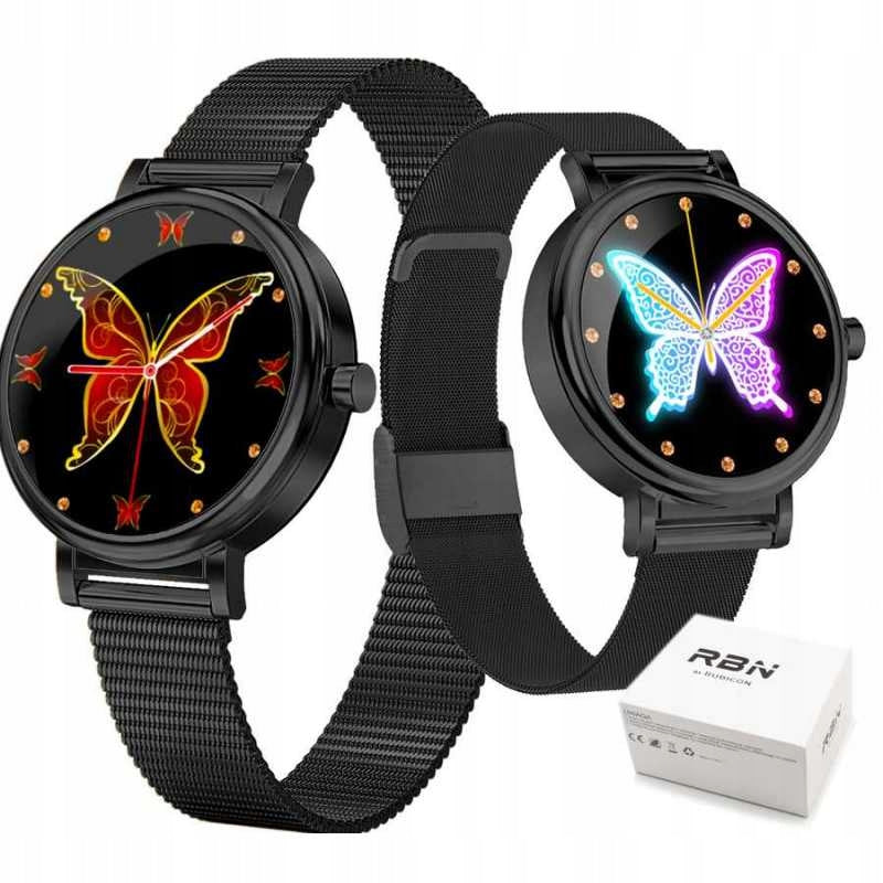 SMARTWATCH RUBICON SMS STEPS HEART RATE OXYGEN SLEEP Strap material steel