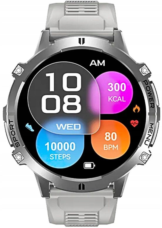 SMARTWATCH RUBICON WITH ARTIFICIAL INTELLIGENCE COMPASS CONNECTION 1000 mAh! EAN (GTIN) 5905220888801